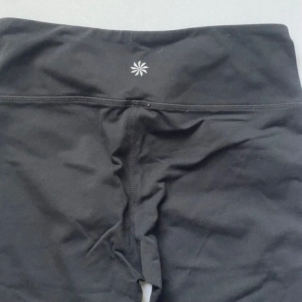 Athleta Knicker Crop Leggings Womens Sz S Stretch Pant Tall Phone Zipper Pocket
